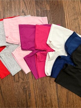 Girls 4–5T Cotton Playground Shorts Bundle | 8 Pack Mixed Colors